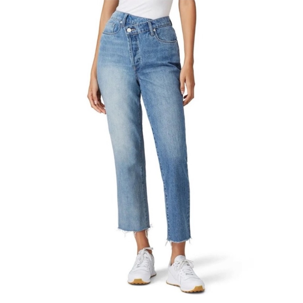 Blank NYC the Madison Crop Asymmetrical waist Jeans 25